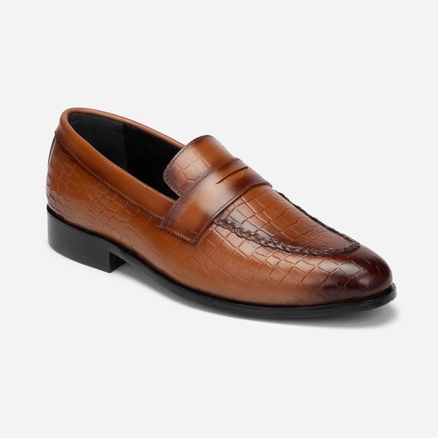 Virtuoso: Croco Slip-on slip-on rubber sole – VELVORY durable men's footwear India