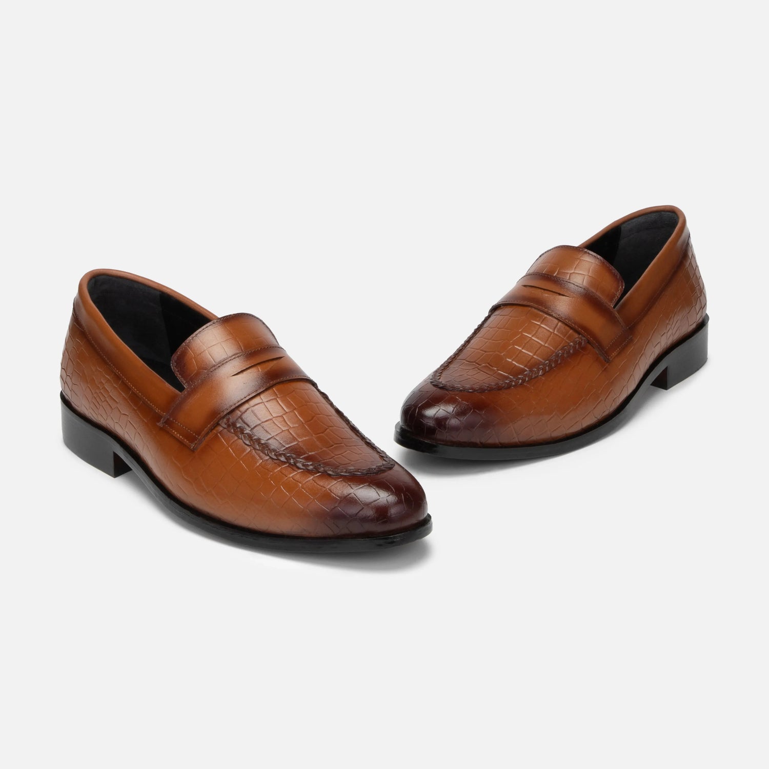 Virtuoso: Croco Slip-on slip-on detail view 8 – VELVORY men's footwear India