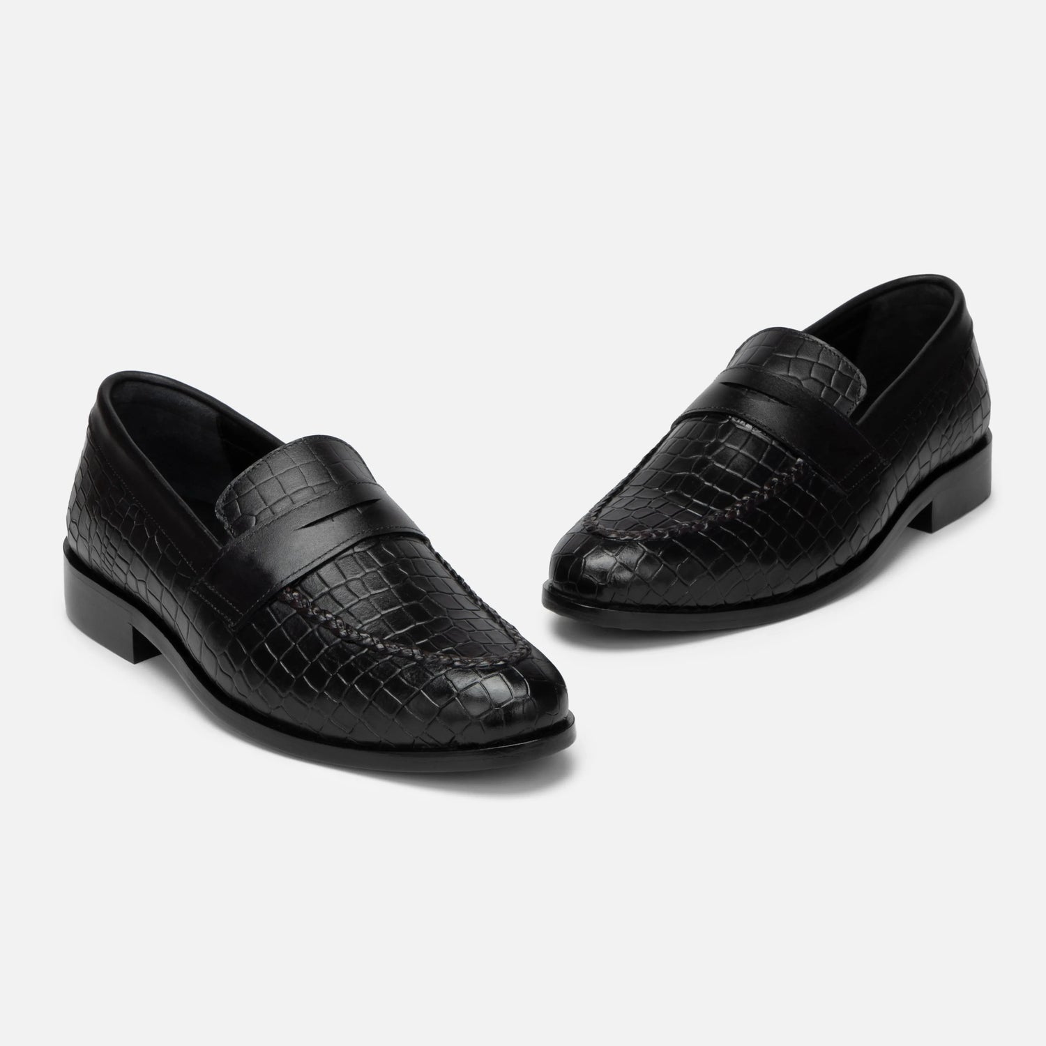 Virtuoso: Croco Slip-on slip-on detail view 8 – VELVORY men's footwear India