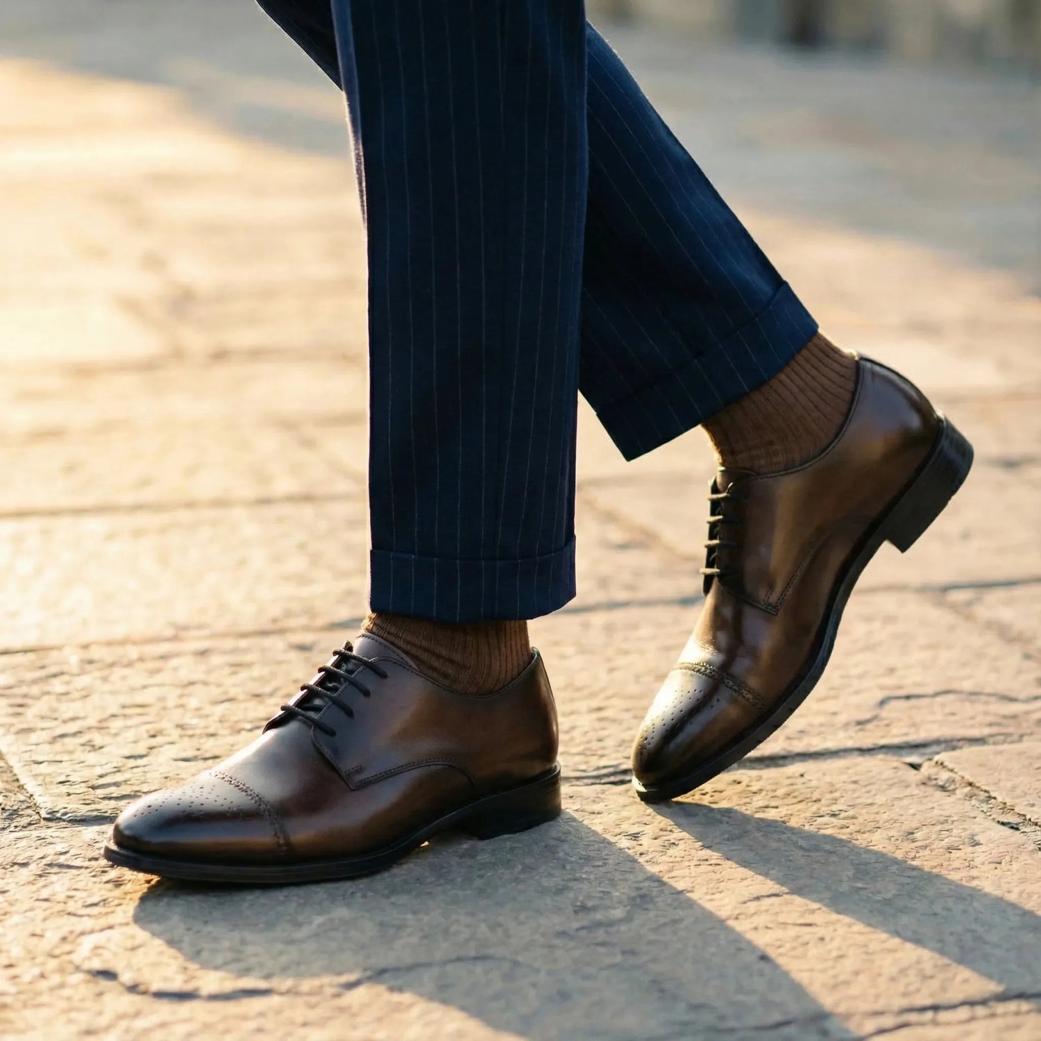 Chamberlain: Cap Toe Derby oxford rubber sole – VELVORY durable men's footwear India