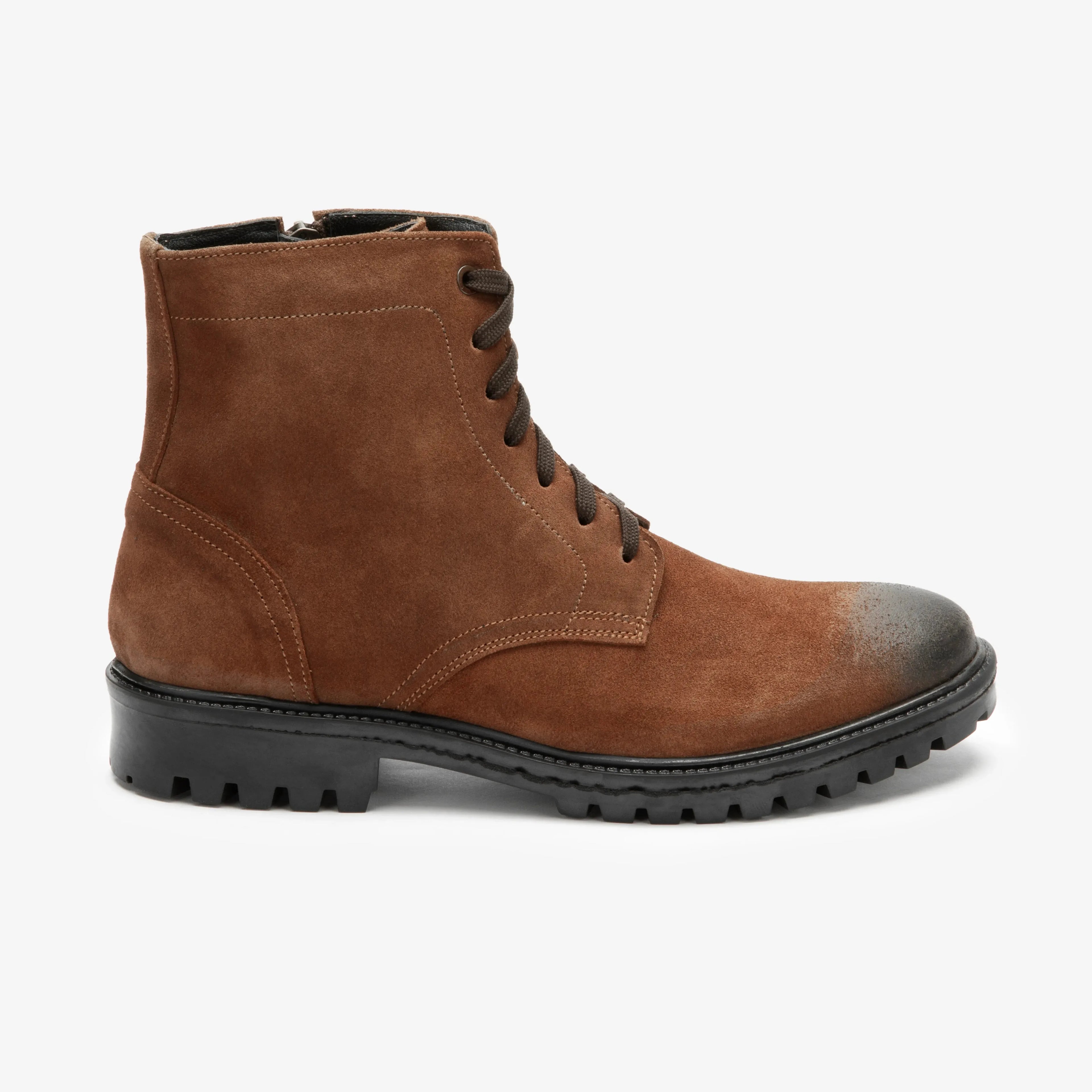 Shackleton: Zip Boot boot side view – VELVORY premium leather men's footwear