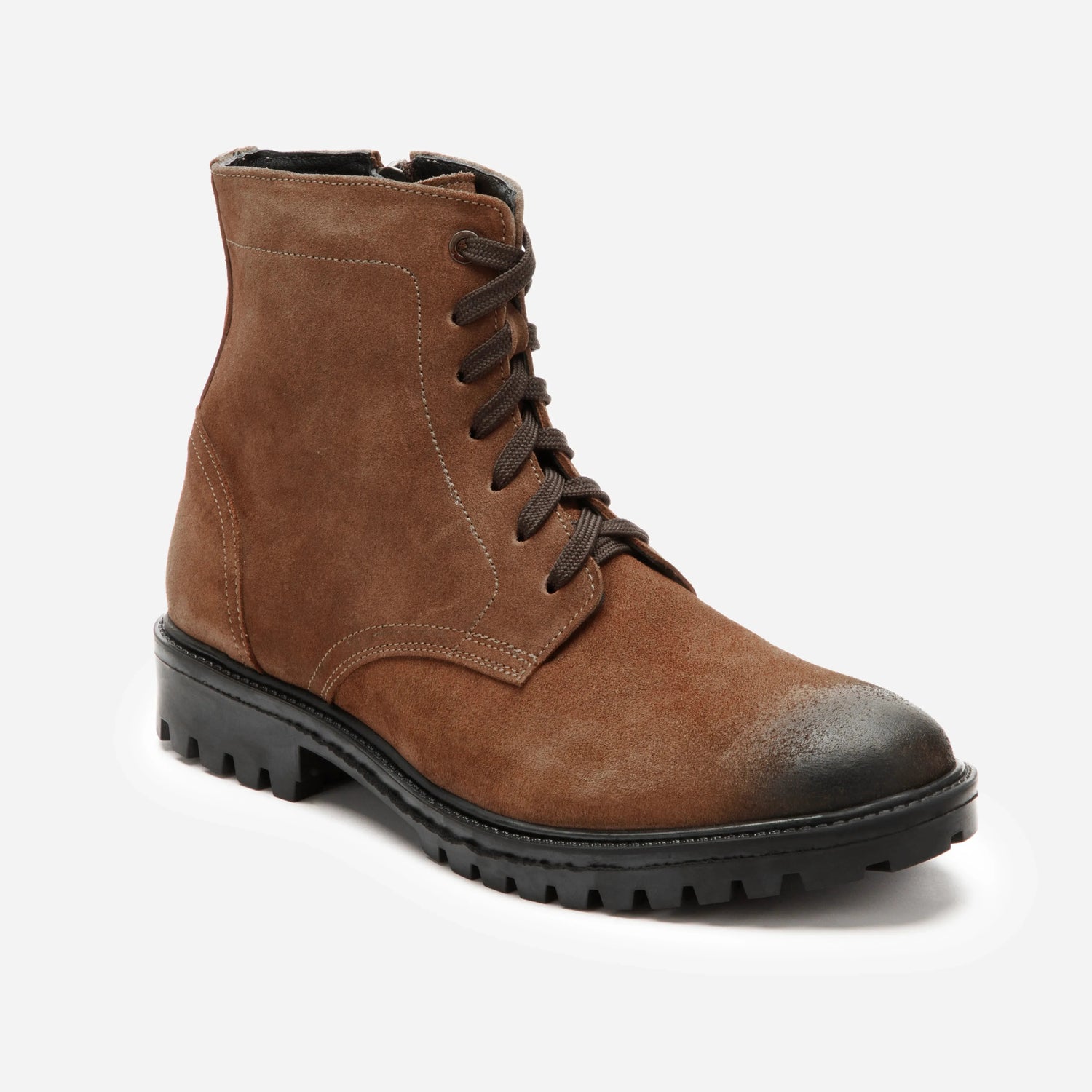 Shackleton: Zip Boot boot front view – VELVORY premium men's leather shoes India