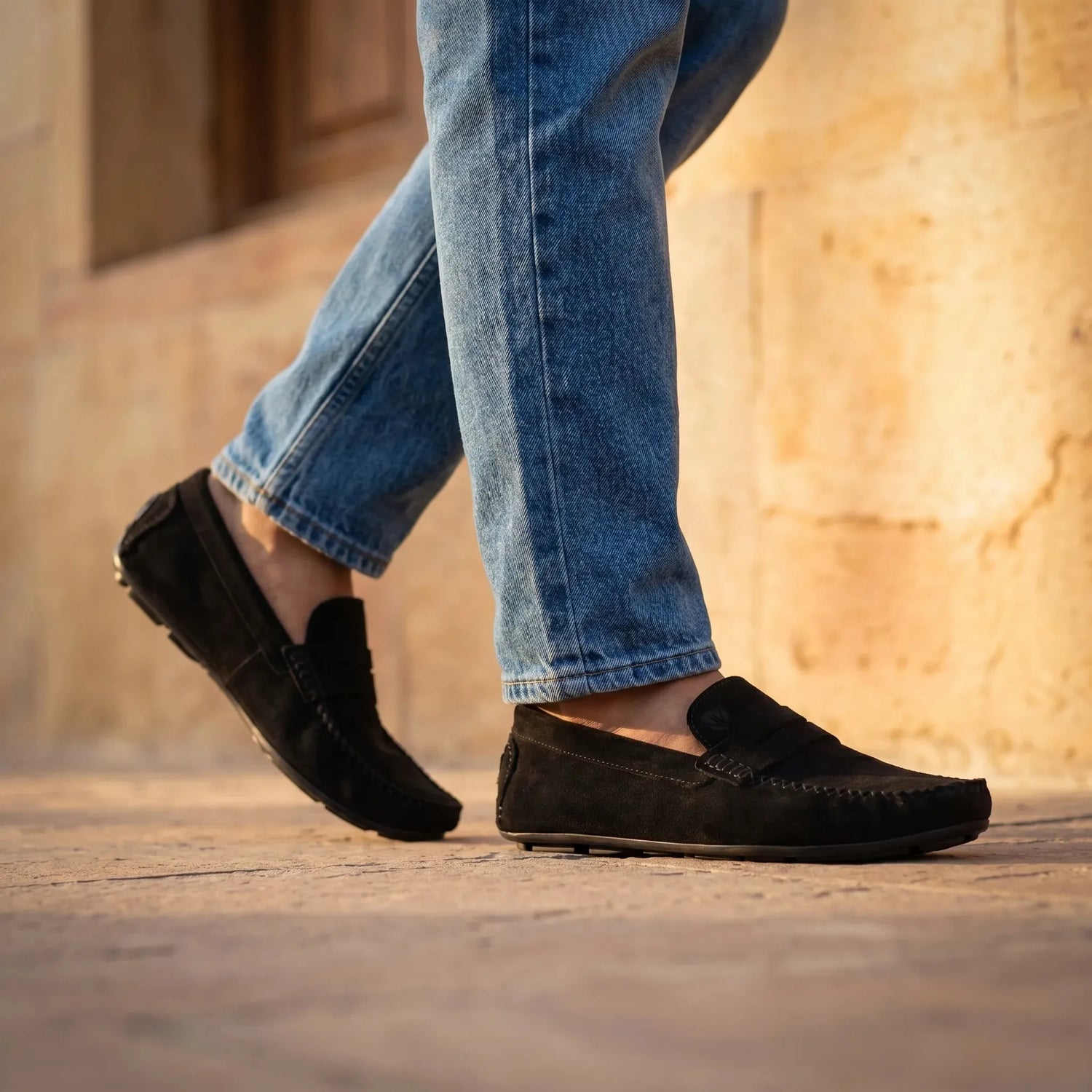 Sorrento: Penny Loafer loafer stitching detail – VELVORY handcrafted men's leather shoes