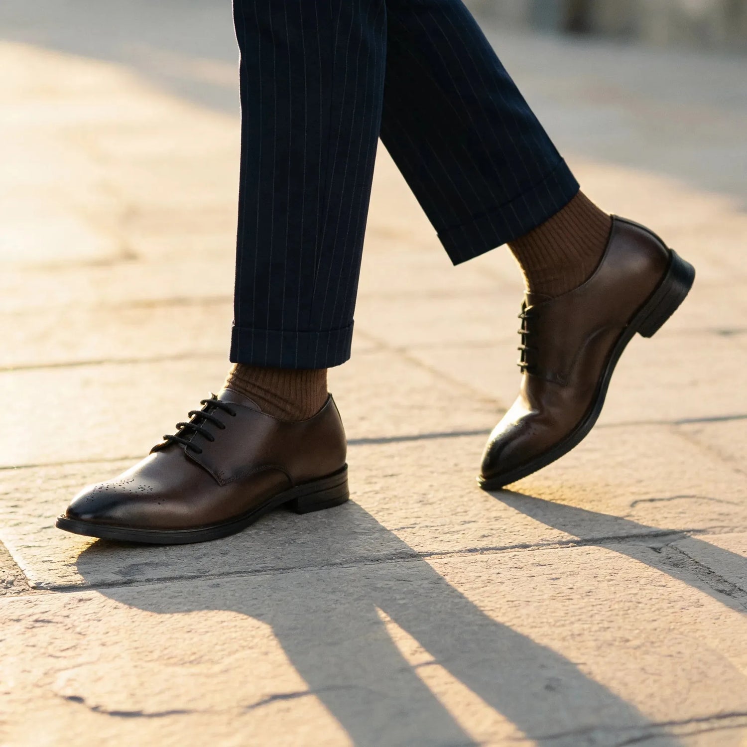 Man wearing Baron: Derby oxford by VELVORY – leather men's shoes India