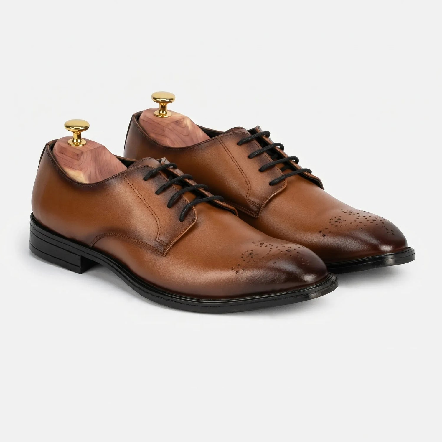 Baron: Derby leather oxford for men by VELVORY – premium premium footwear India