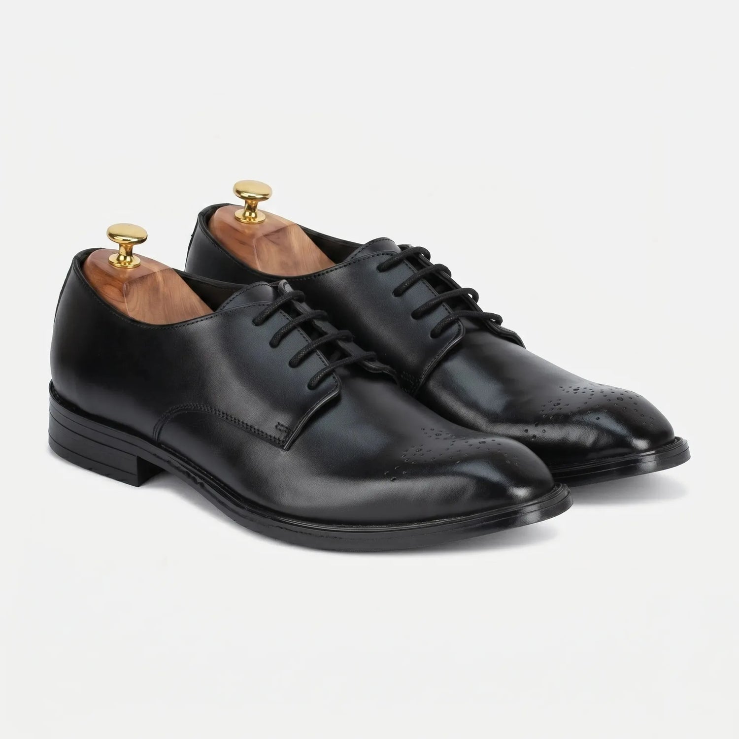 Baron: Derby leather oxford for men by VELVORY – premium premium footwear India