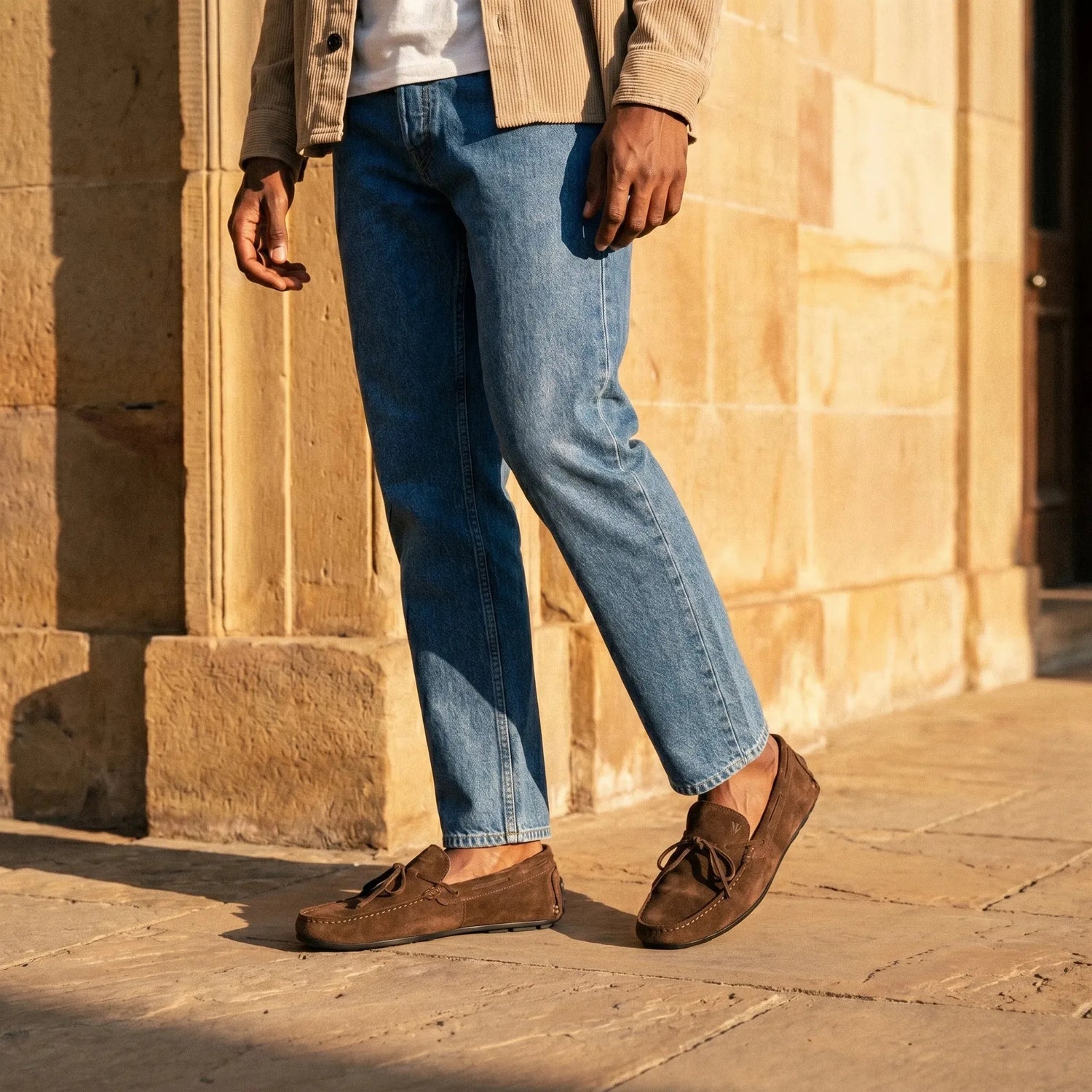 Ravello: Boat Loafer loafer stitching detail – VELVORY handcrafted men's leather shoes