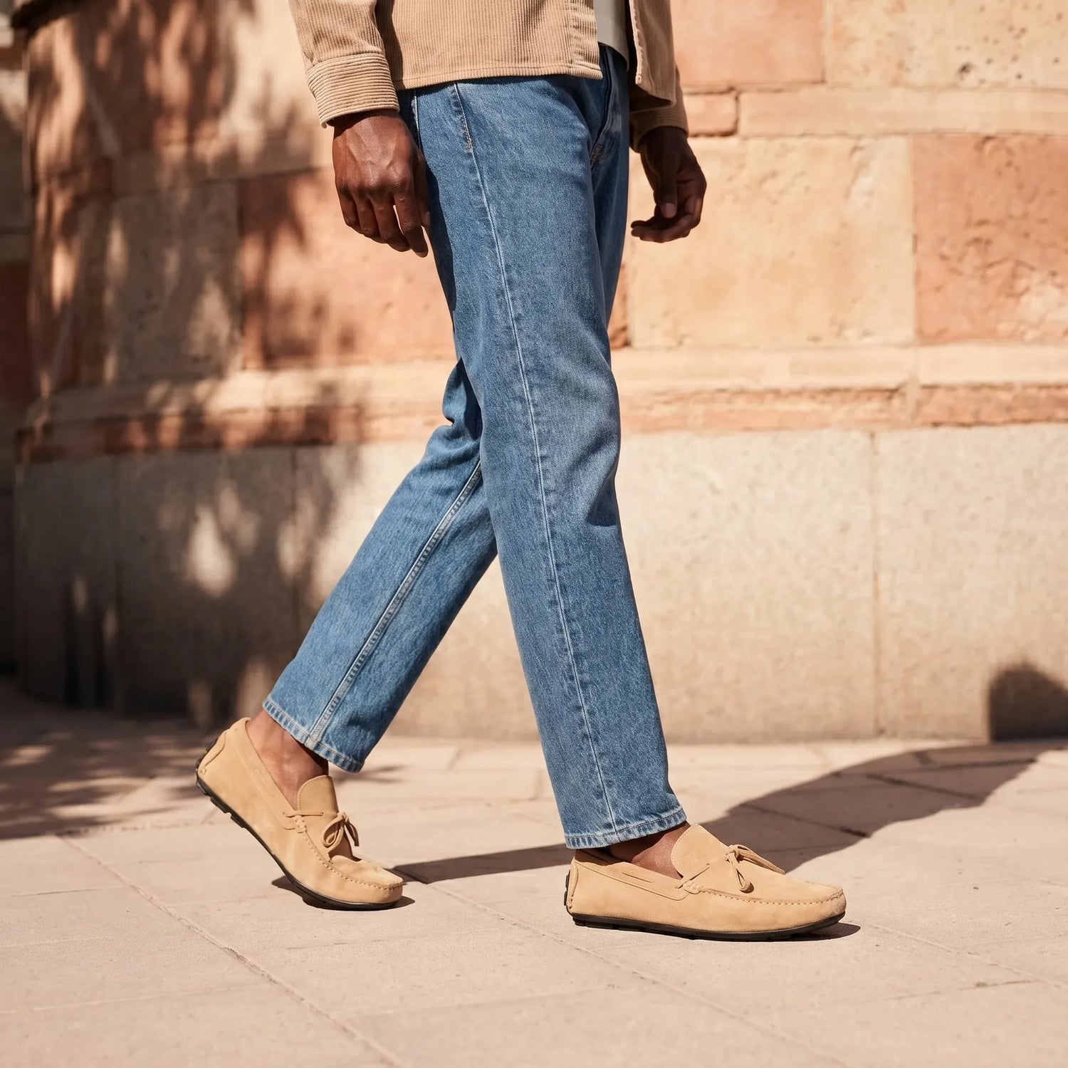Ravello: Boat Loafer loafer stitching detail – VELVORY handcrafted men's leather shoes