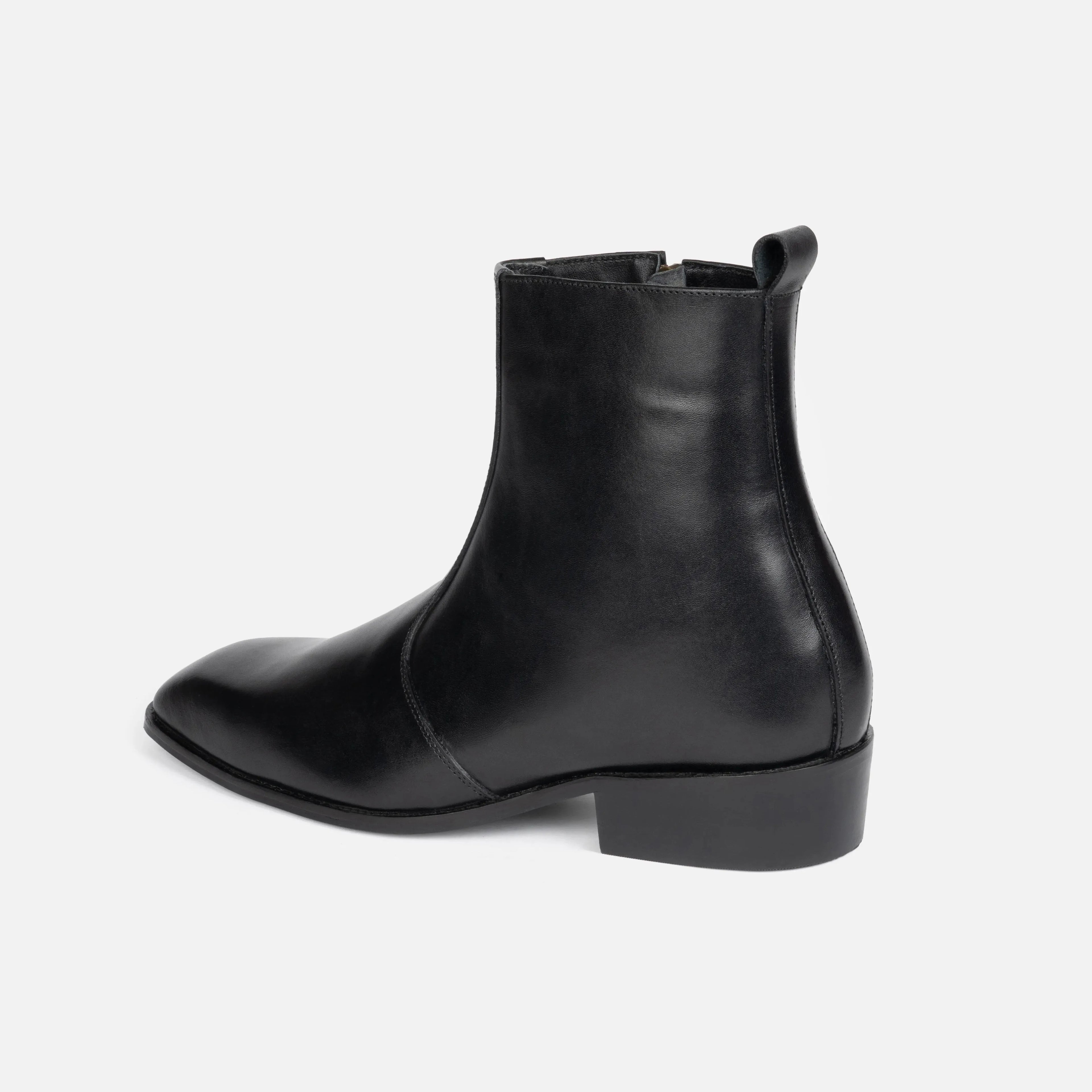 Mawson: Zip Boot boot rear view – VELVORY leather men's boot boots India