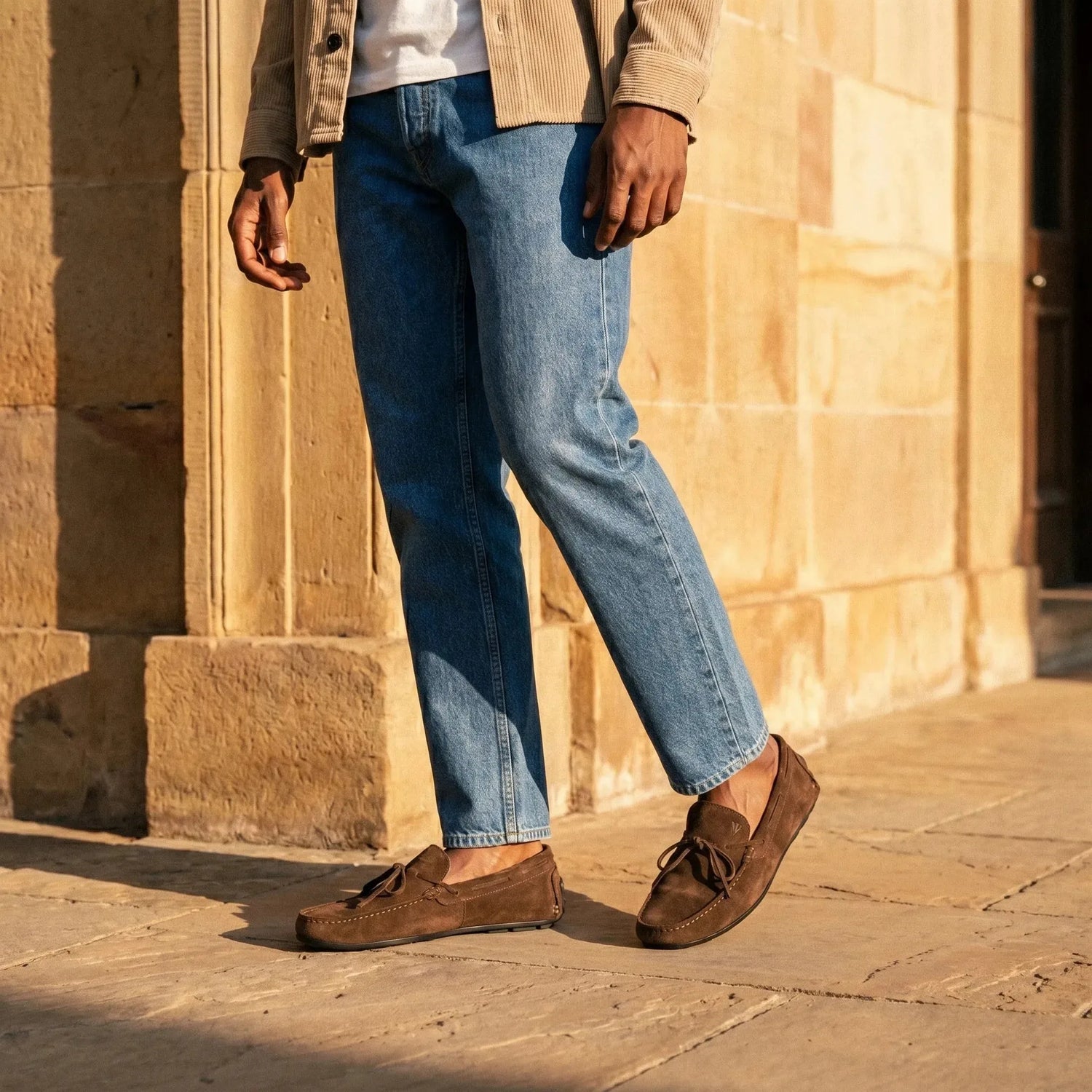 Ravello: Boat Loafer loafer stitching detail – VELVORY handcrafted men's leather shoes