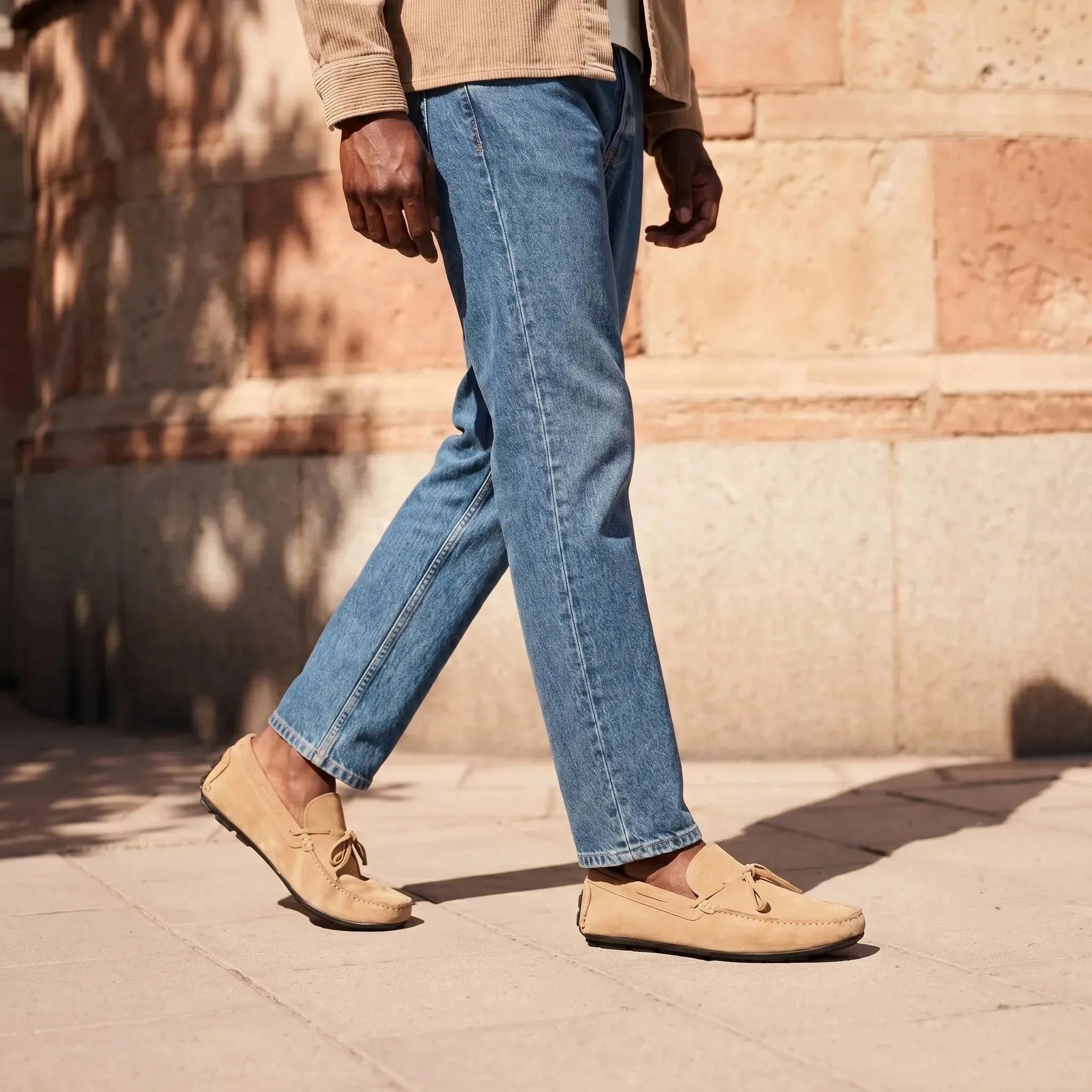 Ravello: Boat Loafer loafer stitching detail – VELVORY handcrafted men's leather shoes
