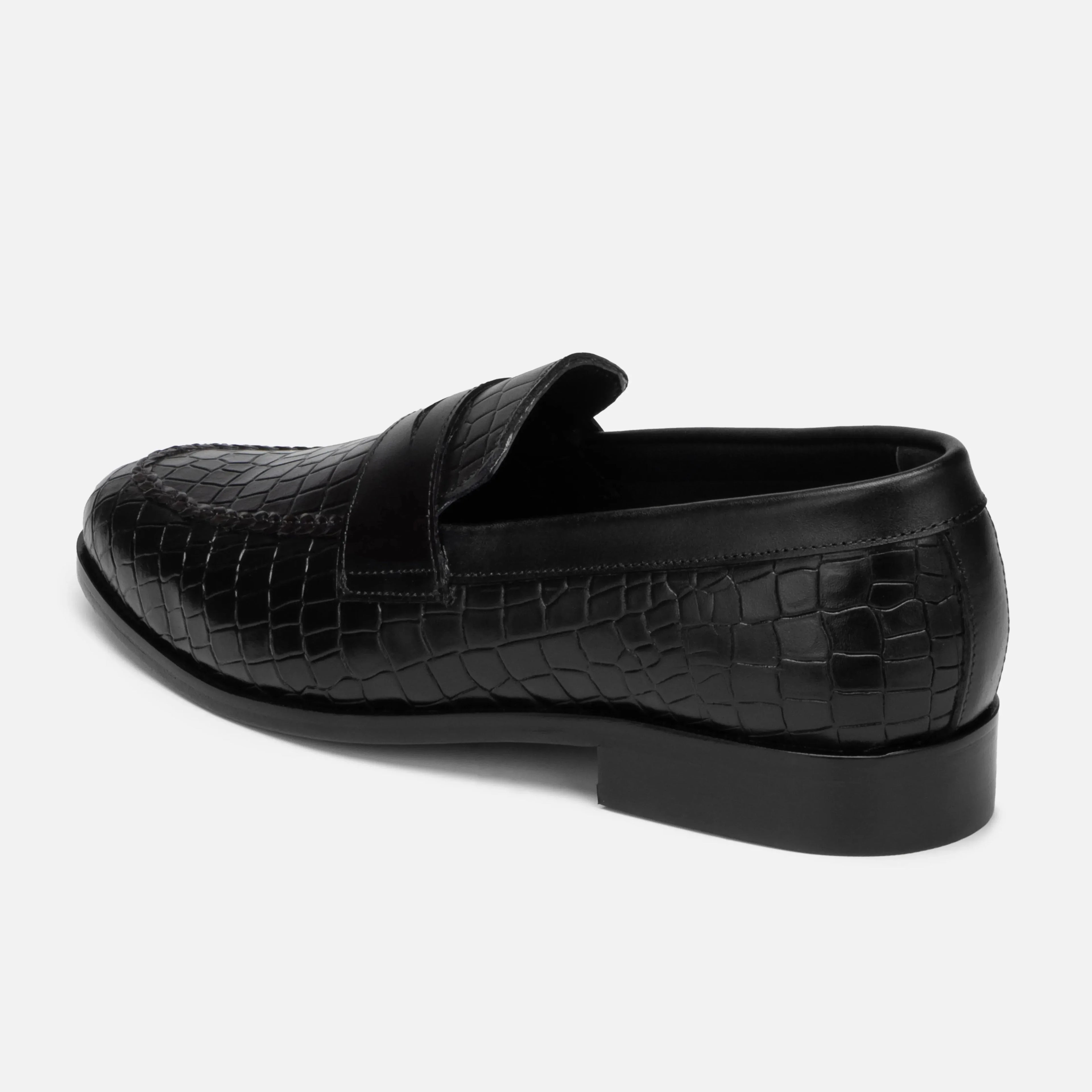 Virtuoso: Croco Slip-on slip-on rubber sole – VELVORY durable men's footwear India