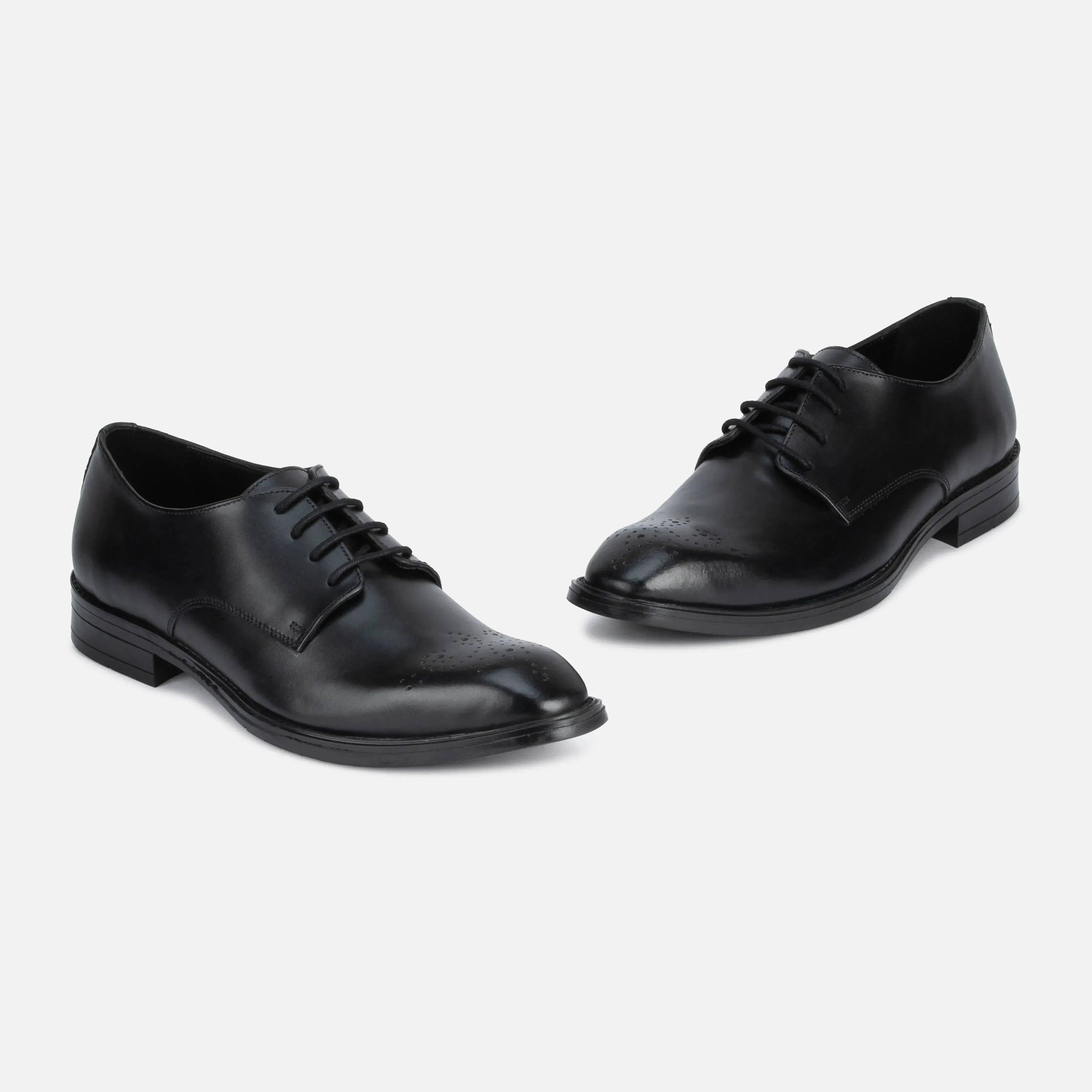 Baron: Derby oxford side view – VELVORY premium leather men's footwear