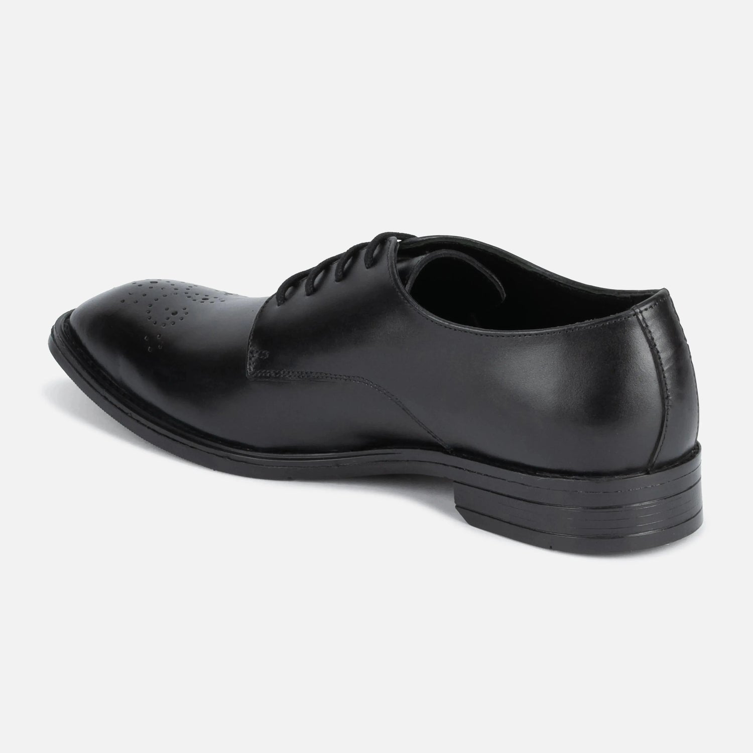 Baron: Derby oxford rear view – VELVORY leather men's oxford boots India