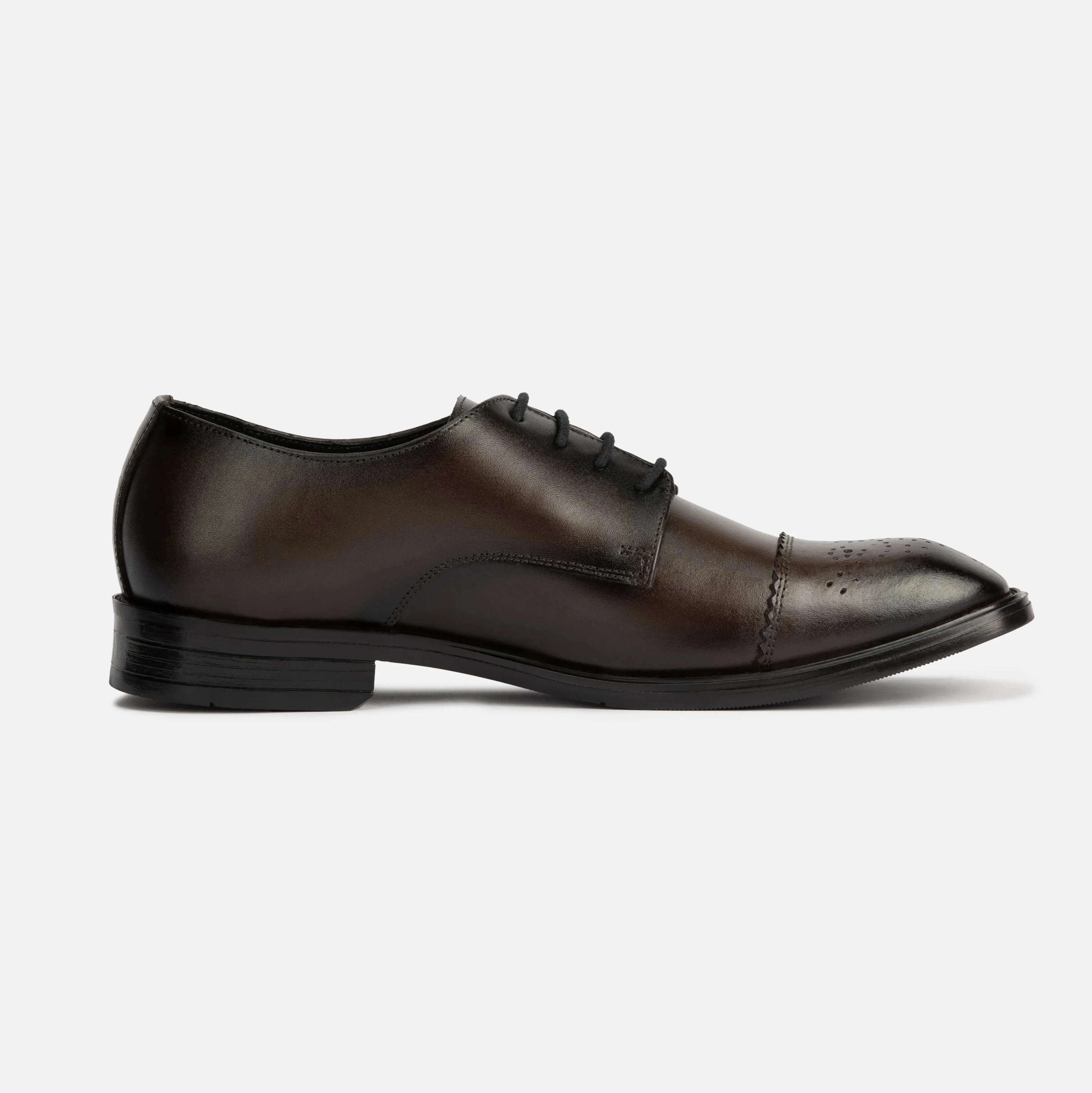 Chamberlain: Cap Toe Derby oxford side view – VELVORY premium leather men's footwear