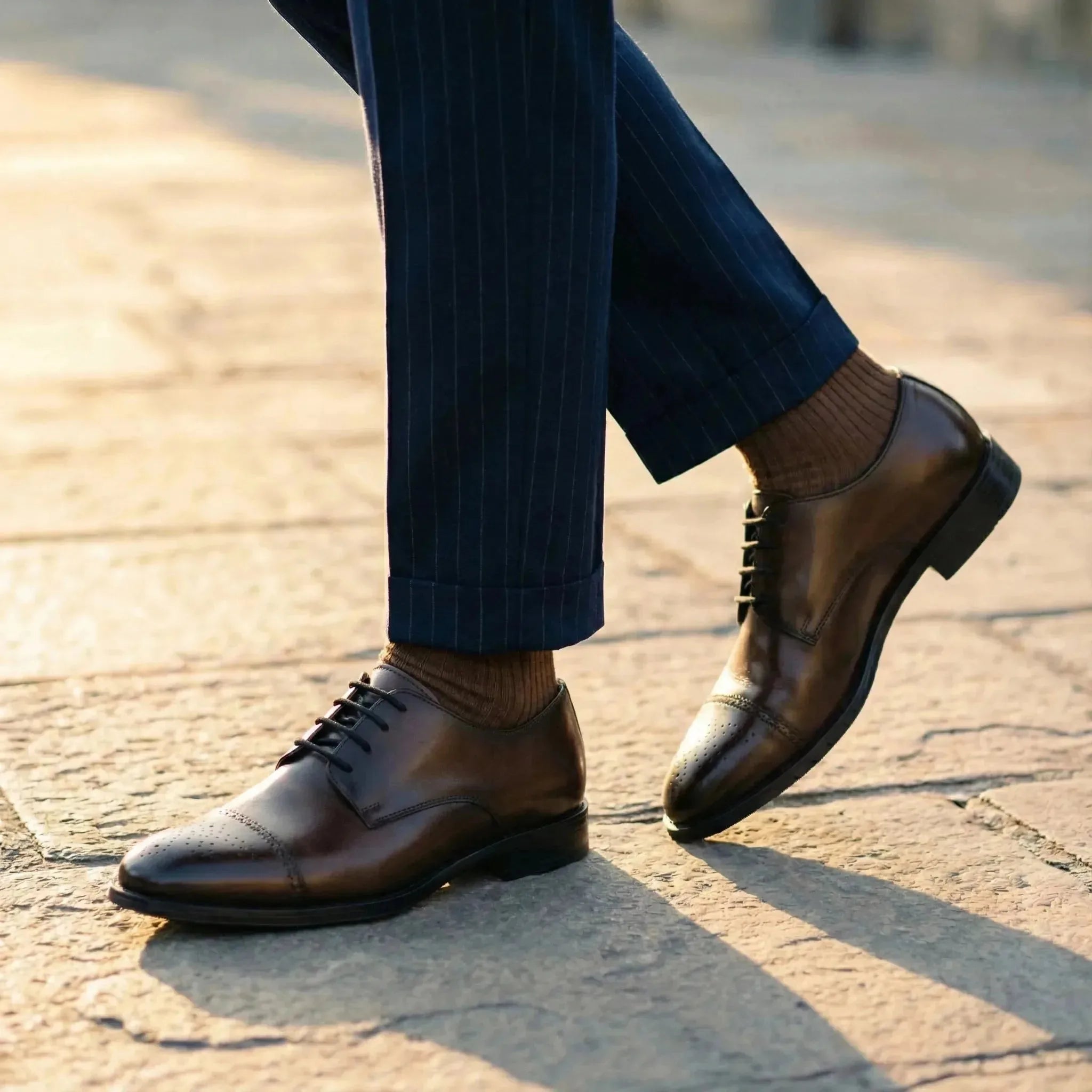 Chamberlain: Cap Toe Derby oxford rubber sole – VELVORY durable men's footwear India