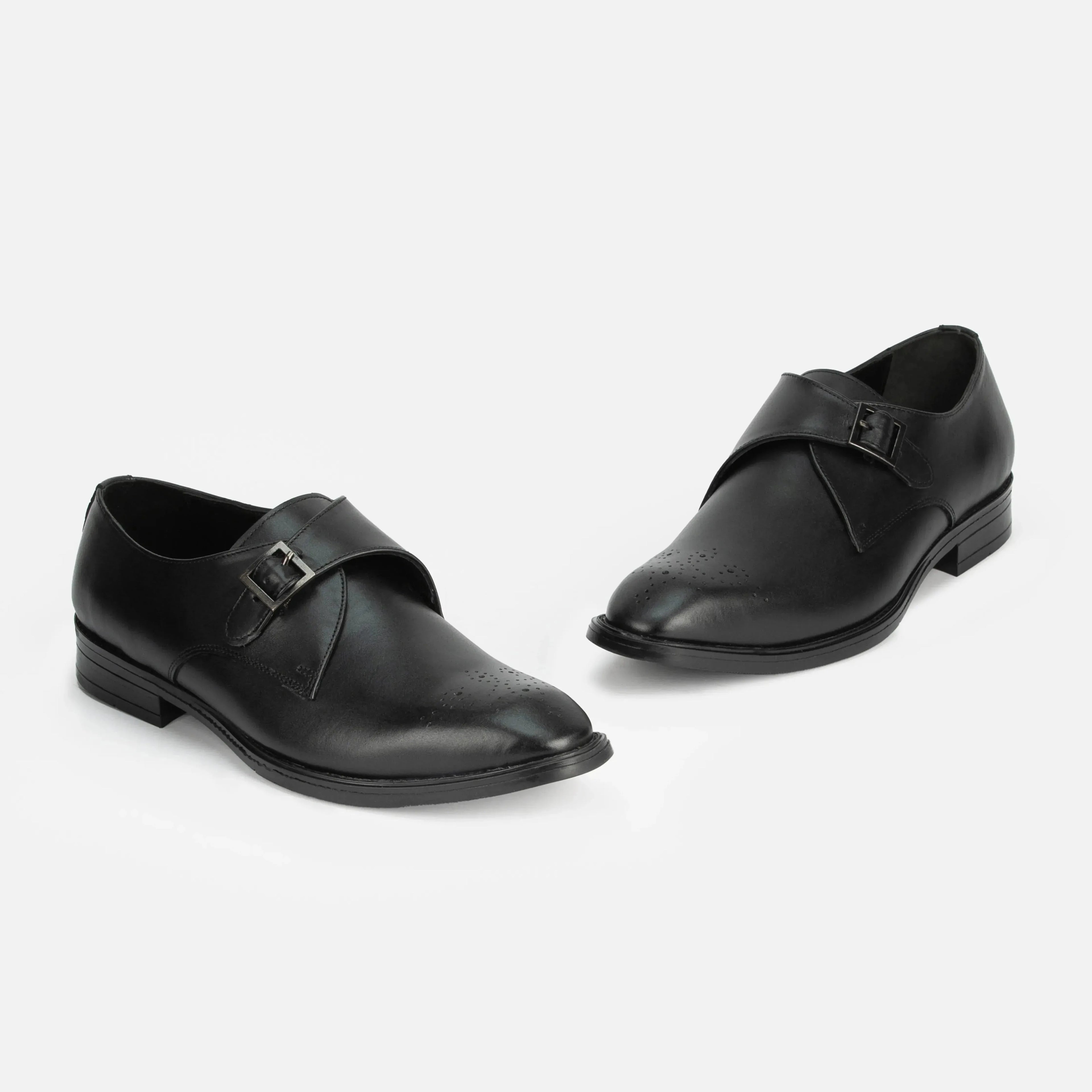 Earl: Single Monk oxford detail view 8 – VELVORY men's footwear India