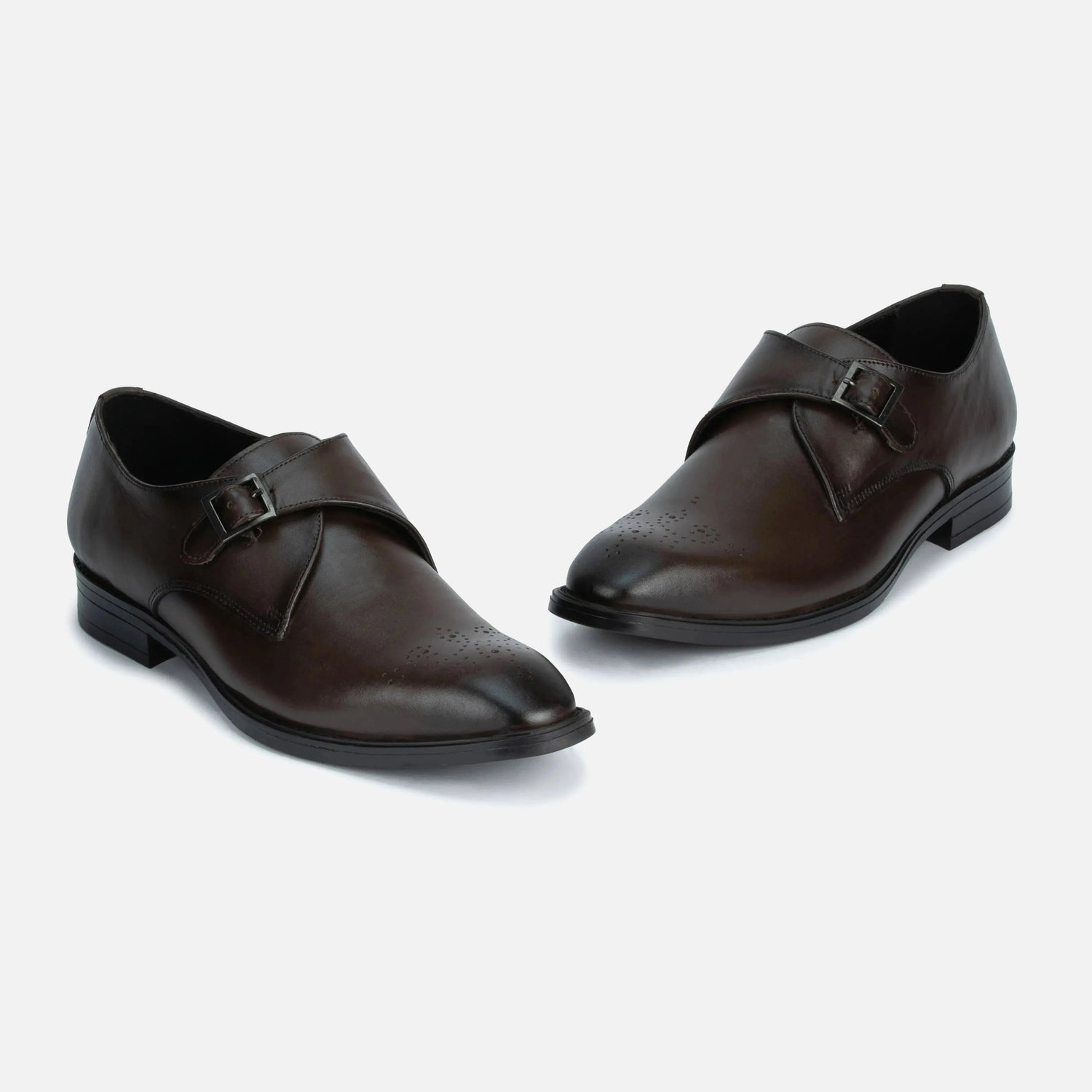 Earl: Single Monk oxford detail view 8 – VELVORY men's footwear India