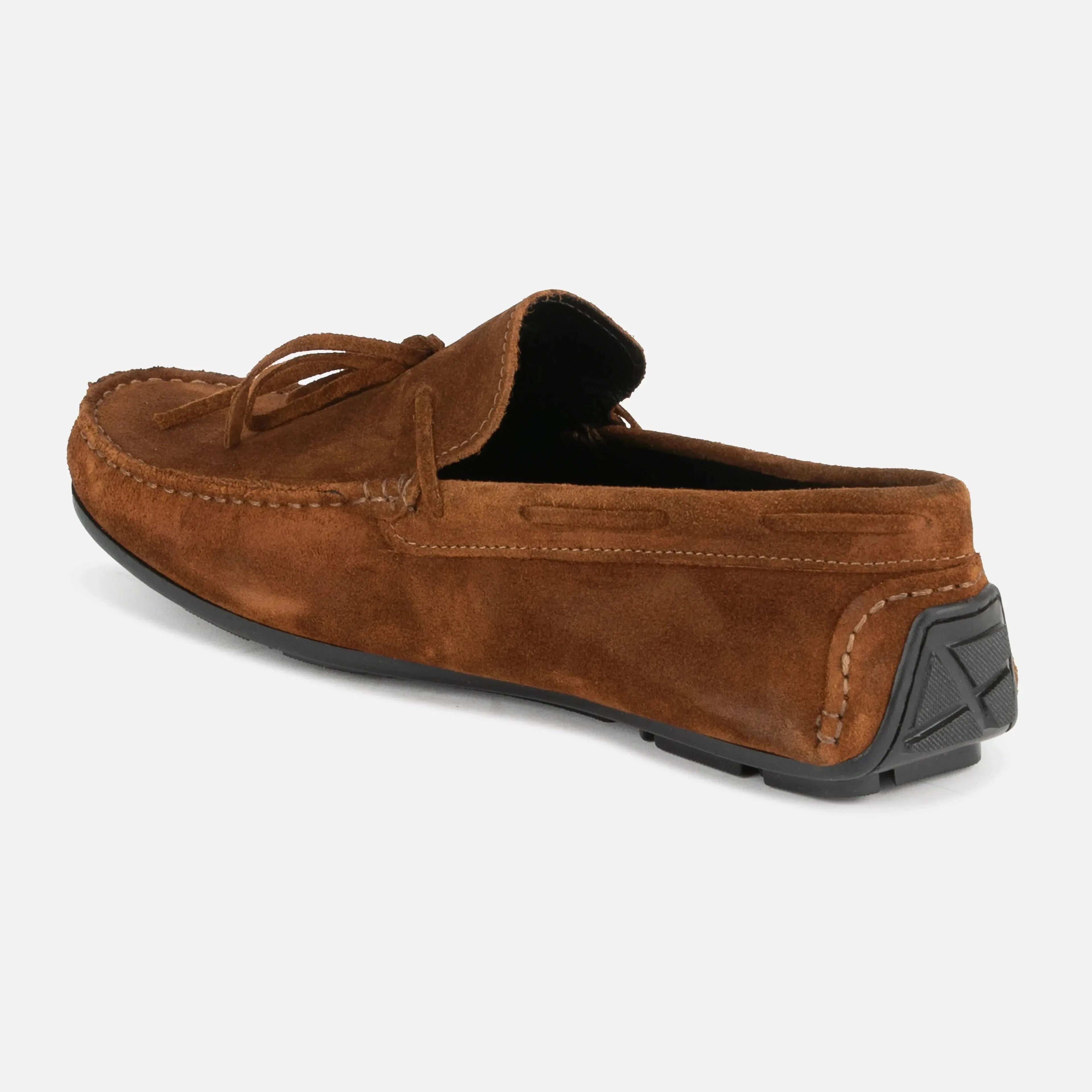 Ravello: Boat Loafer loafer rear view – VELVORY leather men's loafer boots India